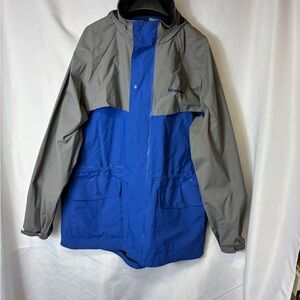 Stearns Blue and Gray Men's Rain /Wind Jacket Size Medium